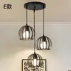Lámpara de comedor estilo industrial de hierro forjado Lámpara de araña para barra de bar Celebridad de internet Lámpara para pasillo y pasillo Lámpara de araña para barbería Lámpara de araña moderna y sencilla