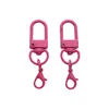 Acessórios de Liga + Anel de Ferro Pintura Colorida Fecho Lagosta Chaveiro Anel Feito à Mão DIY Corrente para Celular Bolsa Pendurada Acessórios Decorativos