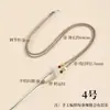 Cordón de collar tejido a mano por Lin, unisex, correa para el cuello ajustable, producto semiacabado, con colgante de brújula de los ocho tesoros