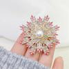 2024 novo broche de girassol moda personalizado tendência feminina broche de seda lenço fivela corsage anti-luz lenço de seda decoração