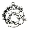 Pendente de Coelho da Páscoa de Prata Antiga DIY Transfronteiriço Acessórios de Liga Chaveiro Acessórios Pingente de Pulseira Colar Brinco