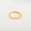 Anillo de apertura ajustable de cobre con incrustaciones de circonita, 26 letras del alfabeto inglés, joyería de moda de alto nivel y temperamento, para cruzar fronteras