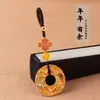 Chaveiro de Peixes com tema de carro, pingente com fecho de segurança, ornamento criativo feito à mão em estilo chinês para casais, um presente popular no TikTok