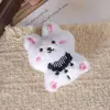 Babador fofo da moda, pingente de pelúcia de coelhinho, acessórios para bonecas DIY, enfeites de desenho animado, acessórios para bolsas, atacado