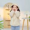 Estilo coreano outono e inverno crianças coral velo forrado de lã espessado quente jaqueta pai-filho meninos e meninas casual confortável roupas de casa
