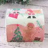 Lingrong Tendência Amazon Desenho Animado Padrão de Natal Papel Rolo Impresso Papel Higiênico Doméstico Rolo de Papel Colorido com Núcleo Criativo