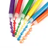 Pintura de Espuma 3D para Palomitas de Maíz, Opciones Regulares Fluorescentes de Doble Color, Bolígrafo de Pintura para Manualidades Infantiles para Tarjetas de Felicitación y Creaciones en Lienzo