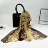 Bufanda de Seda Casual Estilo Coreano 50*160 Bufanda Larga Bufanda de Georgette Similar a la Seda Bufanda Delgada de Seda de Alta Gama para Mujer DIY