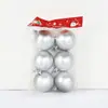 Bolas de Natal Foscas de 6cm, Bolas Decorativas de Natal, Pequenos Enfeites para Árvore de Natal, Decorações de Feriado