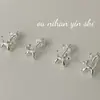 Pendientes Ounihan de Plata de Ley S925 con Diseño de Cachorro Globo Lindos para Mujer, Pendientes Dulces y de Moda con Diseño Artístico Estilo Ins