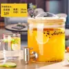 Botella de vidrio resistente a altas temperaturas para vino de ciruela con pico, frasco de fermentación de vino, botella de vino de uva y recipiente hermético para cola y otras bebidas, adecuado para uso doméstico