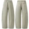 Pantalones de Trabajo Retro Japoneses Muxi Clothing con Parches, Pantalones Curvos Versátiles de Leñador, Pantalones Casuales de Pierna Ancha para Hombre