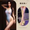 Lencería Sexy, Uniforme Sexy y Caliente Transparente, Tentadora Agua Muerta con Entrepierna Abierta, No Necesita Quitarse la Red, Mono sin Espalda 8963