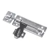 Pestillo de Acero Inoxidable Izquierdo y Derecho para Puertas de Madera, Montaje Superficial Espesado Cerradura de Puerta Antirrobo para Puertas y Ventanas, Mejora Antirrobo Personalizada