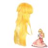 [Xi Hui] Princesa Super Mary Biqi cos peruca simulação couro cabeludo animação cosplay em estoque