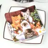 Ventas Directas de Fábrica Lote Mixto Servilletas de Boda Banquete de Boda Paño de Boca de Papel Servilletas Manteles Individuales Coloridos Gotas de Papel para Flores de Taza Envío Directo