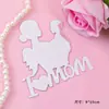 Decoración de pastel hermosa para el Día de la Madre 2025 tarjeta acrílica de amor mamá tarjeta de hada madre amor enchufe