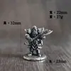 Figurillas de modelo de dragón de cobre macizo y soldado subterráneo, juguetes de cobre blanco y latón, adornos para juegos de mesa, piezas de ajedrez para colección
