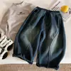 Pantalones Vaqueros para Niños Bangcheng 2026 Invierno Nuevo Estilo Patchwork Infantil Más Terciopelo Pantalones Casuales Pantalones Versátiles para Bebé Dropshipping