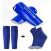 Set de Tres Piezas de Espinilleras de Fútbol Calcetines de Fútbol Medias de Goma Espinilleras de Compresión Placa de Tibia Combinación de Calcetines sin Pie