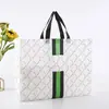 Bolsa de compras não tecida colorida, bolsa de presente publicitária, bolsa de mão tridimensional de alta frequência ultrassônica em estoque, logotipo impresso