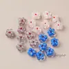 Cuentas de vidrio soplado de flor de durazno de 14 mm estilo ins, materiales para joyería hecha a mano DIY para aretes, collares y pulseras