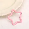 Fivela Gancho Estrela Cinco Pontas Pintada Colorida Fivela para Joias Fivela de Mola Material para Bolsa de Miçangas DIY Chaveiro Pendurado Acessórios para Joias