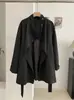 KEKEZOON Elegante Trench Coat de Caimento Solto com Cinto para Mulheres 2026 Outono Moda Vintage Casaco de Comprimento Médio 8750