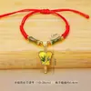 Pulsera Simple de Hilo Rojo de la Suerte para el Año del Caballo, Hilo Sencillo para la Buena Fortuna, Pulsera de Hilo Rojo para el Festival del Bote del Dragón, Pulsera de Hilo de Cinco Colores, Pulsera para Bebé