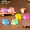 Micro-paisaje Creativo Lindo Cerdo Pequeño Durmiendo Luminoso Decoraciones DIY Accesorios de Bolsa Ciega Adornos Pequeños para el Coche de Escritorio