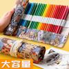 Estuche de Lona Hecho a Mano para Lápices de Colores, Cortina para Lápices de Gran Capacidad para Niños y Niñas, Bolsa para Guardar Lápices de Colores, Caja de Papelería para Lápices de Dibujo