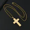 Ventas Directas de Fábrica Popular Transfronteriza Collar de Acero de Titanio Estrella Cruz Acero Inoxidable Collar Fábrica Venta al por Mayor Cadena de Perlas