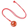 2330-30mm Furo Lateral Fivela de Segurança Colar Cristal Ágata Pingente de Grande Abertura Colar Fivela Princesa Novo Quente