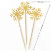 Toppers de Decoração de Natal, Toppers Criativos de Floco de Neve para Assar, Toppers de Bolo, Toppers de Comida para uma Festa dos Sonhos