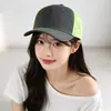 Novo Boné de Beisebol Respirável Color Block, Chapéu de Sol de Verão, Boné Trucker Versátil, Boné Casual Cross-Border para Uso ao Ar Livre