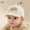 Gorro de Bebé Primavera y Otoño Lindo Pingüino Gorra de Béisbol para Bebés Pequeños con Visera Suave para Niños y Niñas Protección Solar Sombrero para el Sol