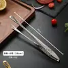 Promoção Quente Pinças para Churrasco de Aço Inoxidável Pinças para Grelha Estilo Coreano Pinças para Bife Douradas Pinças de Pão Estendidas para Buffet