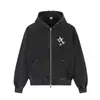 Sudadera con capucha de estilo retro americano, lavada y desgastada, con estampado de letras, unisex, chaqueta holgada de hip-hop de moda 2026