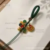 Llavero Trenzado Estilo Tíbet Semi-Terminado DIY Hecho a Mano Cuerda Tejida Correa Cadena para Teléfono Colgante de Bolso Accesorio de Mano