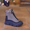 Botas Martin Populares Zapatos de Algodón 2026 Nuevos de Suela Gruesa Versátiles Otoño e Invierno Nuevas Botas de Nieve de Caña Alta para Mamás con Suelas Suaves Botas Cortas