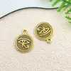Aleación de Oro Antigua Accesorios para Joyería DIY Llave Estrella de Mar Sol Corona Flor Pendientes Pulsera Piezas Pequeñas Materiales Hechos a Mano
