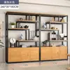 Novo Rack Antigo Estilo Chinês Rack de Armazenamento para Sala de Chá Vitrine de Chá Não Madeira Maciça Rack de Exibição de Parede Inteira para Sala de Estar Moderno Minimalista