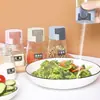 Tarro cuantitativo para condimentos de cocina, botella de control de sal tipo prensa, caja de condimentos para el hogar, tarro de sal sellado a prueba de humedad, botella de condimentos de glutamato monosódico y sal