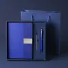 Caja de Regalo para Portátil Set Personalizado de Portátil A5 de Negocios y Bolígrafo Logo Impreso Bloc de Notas Personalizado para Reuniones de Empresa Reunión Anual