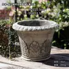 Ollas Rojas de Cerámica Transpirable Estilo Romano Retro Hechas a Mano Macetas para Plantas de Hogar Macetas de Gres para Flores Patio Balcón