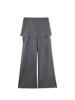 Pantalones de Punto para Mujer Evertrue con Cortinas Otoño Nuevo Estilo Coreano Rectos de Cintura Alta Ajustados Casuales 93569