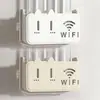 Soporte de montaje para router, soporte de pared sin taladro para decodificador, cubierta para regleta y enchufe, caja de almacenamiento Wi-Fi de pared