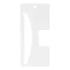 Tamaño más grande 13.5cm Cartulina Blanca Tarjeta Clip, Tarjeta Colgante en Blanco, Tarjeta de Empaque Reforzada y Engrosada para Pinzas de Cabello de Baño