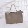 Bolso de Hombro de Playa de Alta Calidad al por Mayor Transfronterizo, Nuevo Bolso de Regalo de Textiles para el Hogar a la Moda, Bolso Tote de Gran Capacidad para Llevar en la Mano para Mujeres