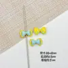 Colorido Lindo Lazo de Doble Punto Pintura para Hornear Aleación Hecho a Mano DIY Cadena de Teléfono Móvil con Cuentas Accesorios para el Cabello Accesorios